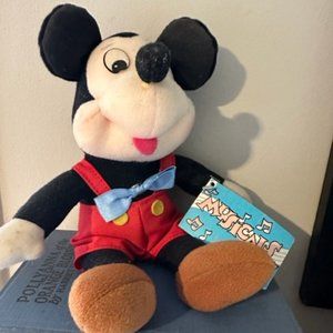 Vintage 1998 Applause Mickey Mouse Wind up Musical Plush Doll